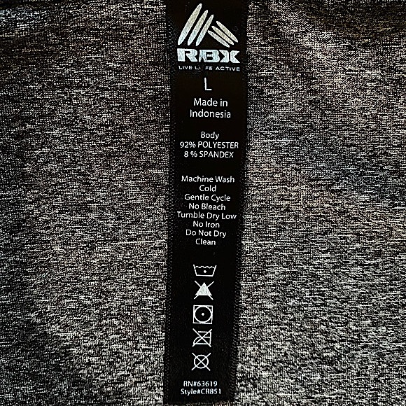 RBX activewear pullover long sleeve top Sz.L - Picture 3 of 5